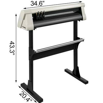 Grey Abs Carriage Graph 28 Inch Vinyl Cutter With Step Motor